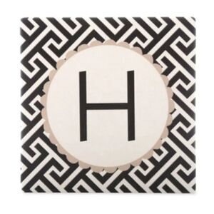 NWT Thirstystone Coasters monogrammed with the letter H